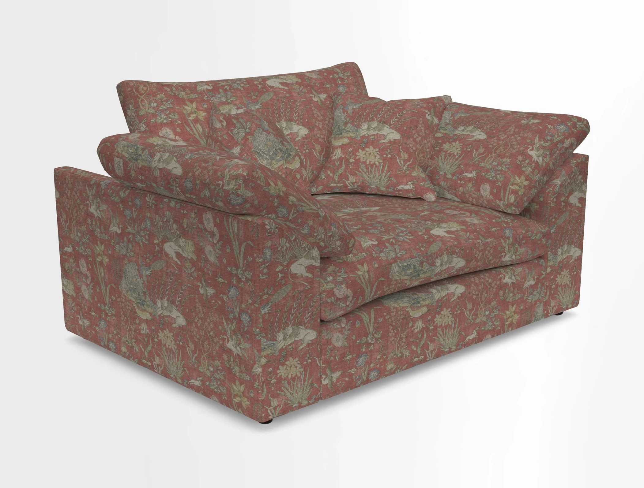 Big Softie Sloped Arm Snuggler in Two Tone Plain Biscuit