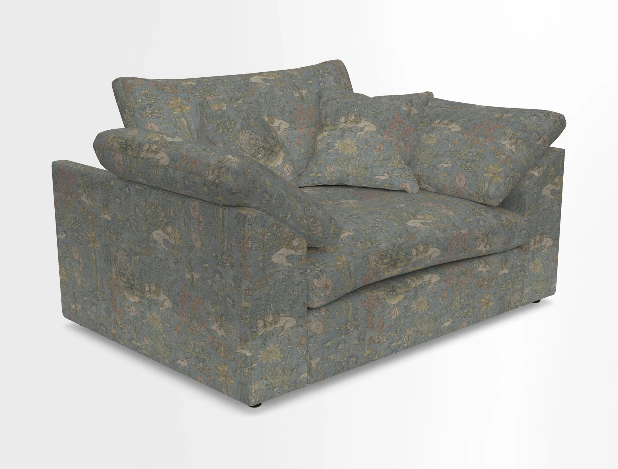 Big Softie Sloped Arm Snuggler in Two Tone Plain Biscuit