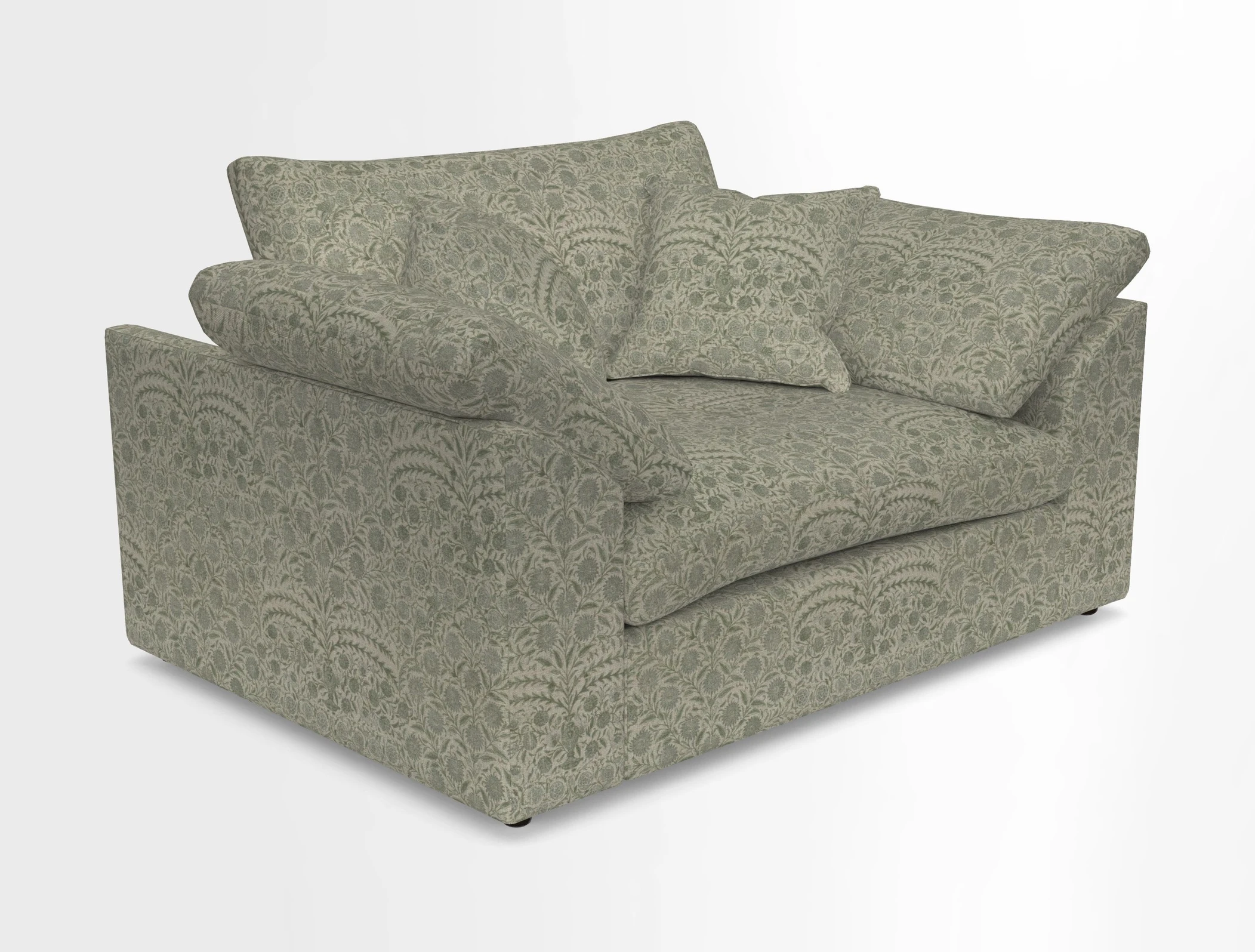 Big Softie Sloped Arm Snuggler in Two Tone Plain Biscuit