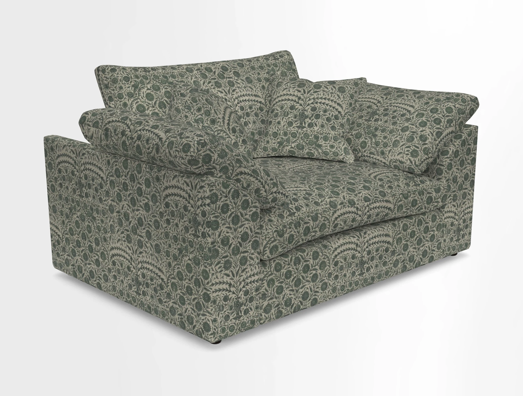 Big Softie Sloped Arm Snuggler in Two Tone Plain Biscuit