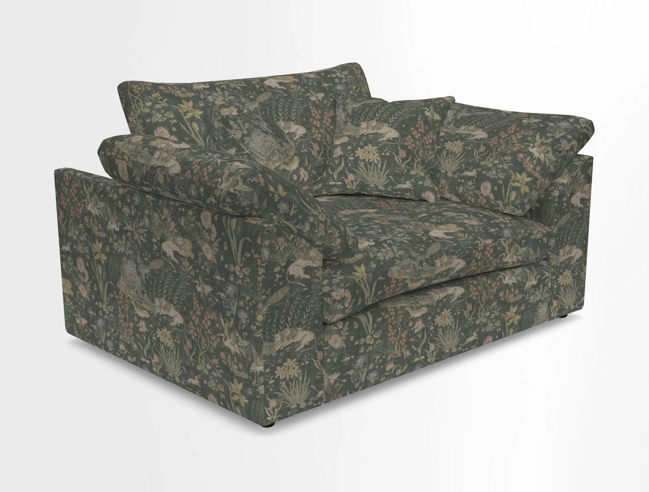 Big Softie Sloped Arm Snuggler in Two Tone Plain Biscuit