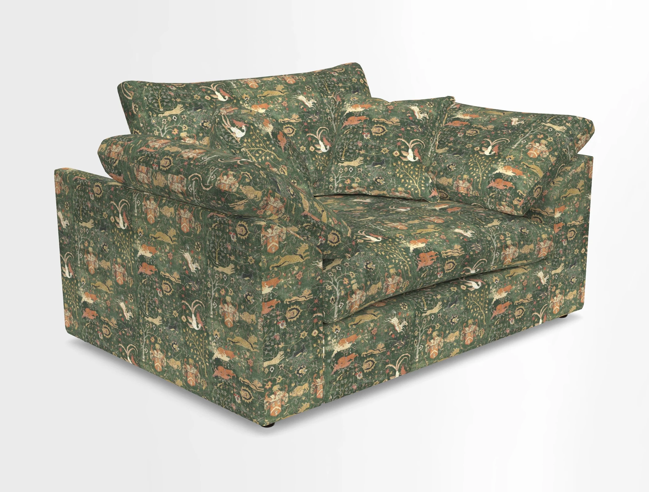 Big Softie Sloped Arm Snuggler in Two Tone Plain Biscuit