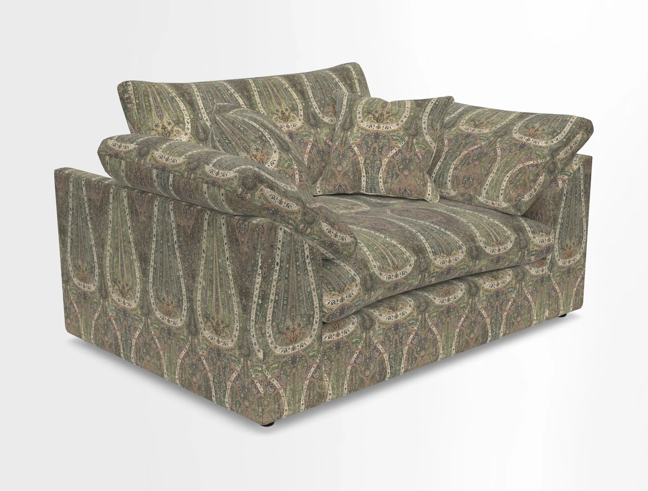 Big Softie Sloped Arm Snuggler in Two Tone Plain Biscuit
