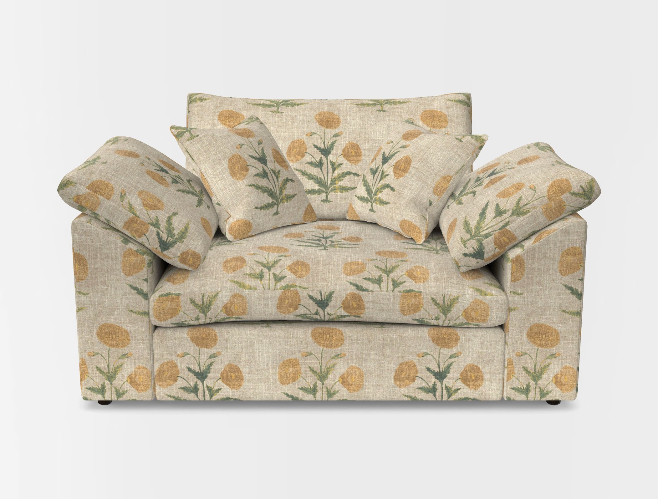 Big softie sloped arm front