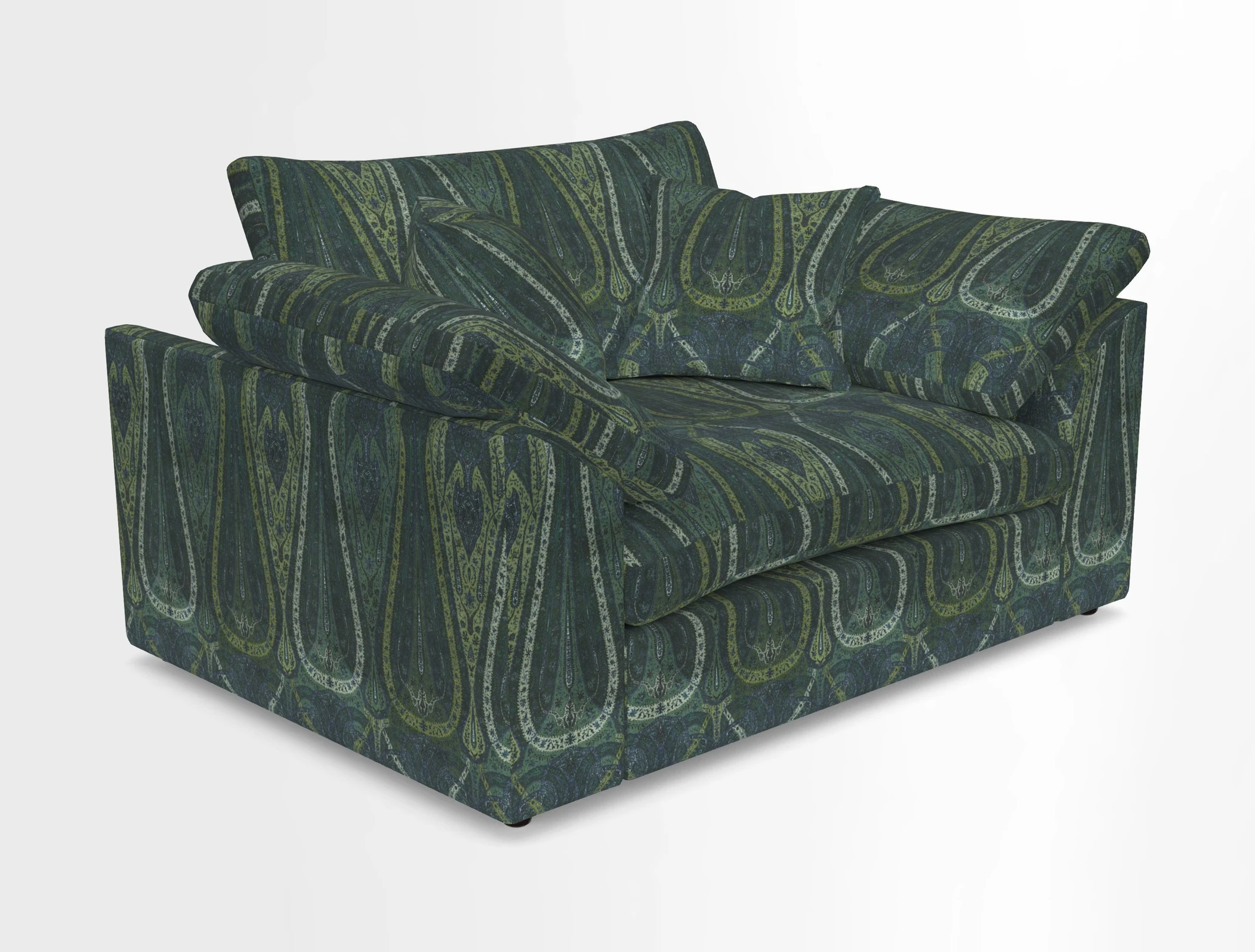 Big Softie Sloped Arm Snuggler in Two Tone Plain Biscuit