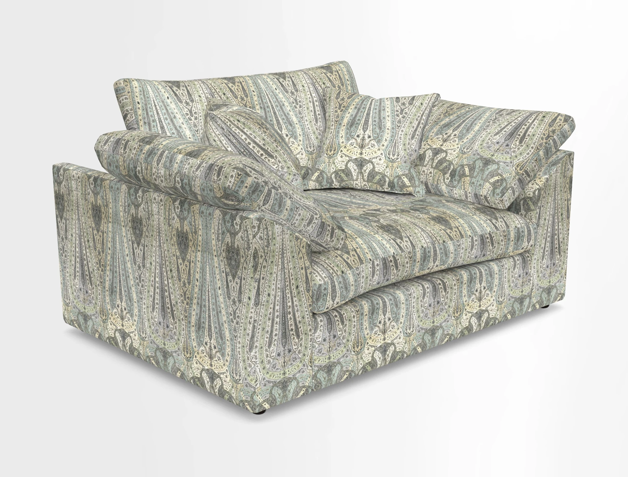 Big Softie Sloped Arm Snuggler in Two Tone Plain Biscuit