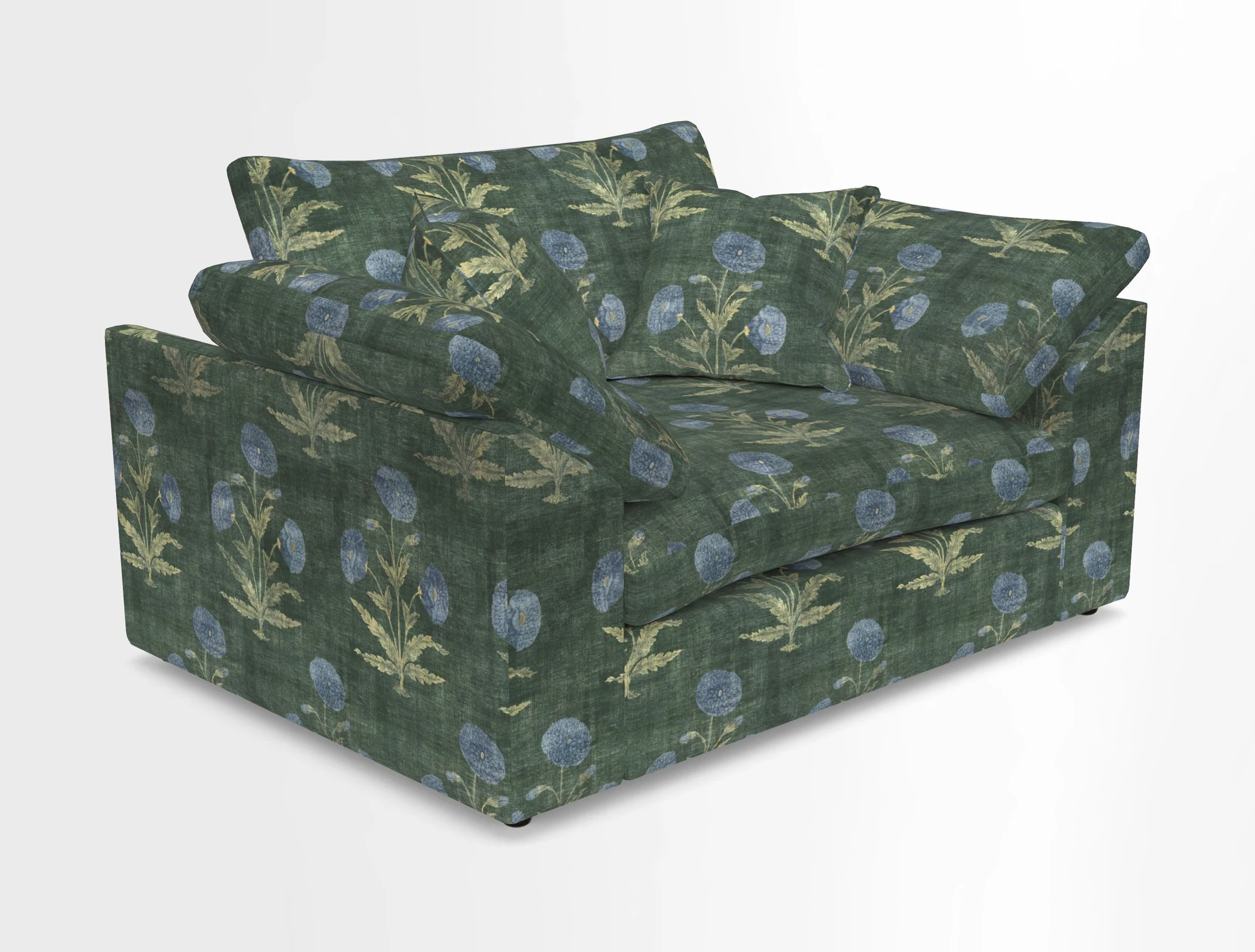 Big Softie Sloped Arm Snuggler in Two Tone Plain Biscuit