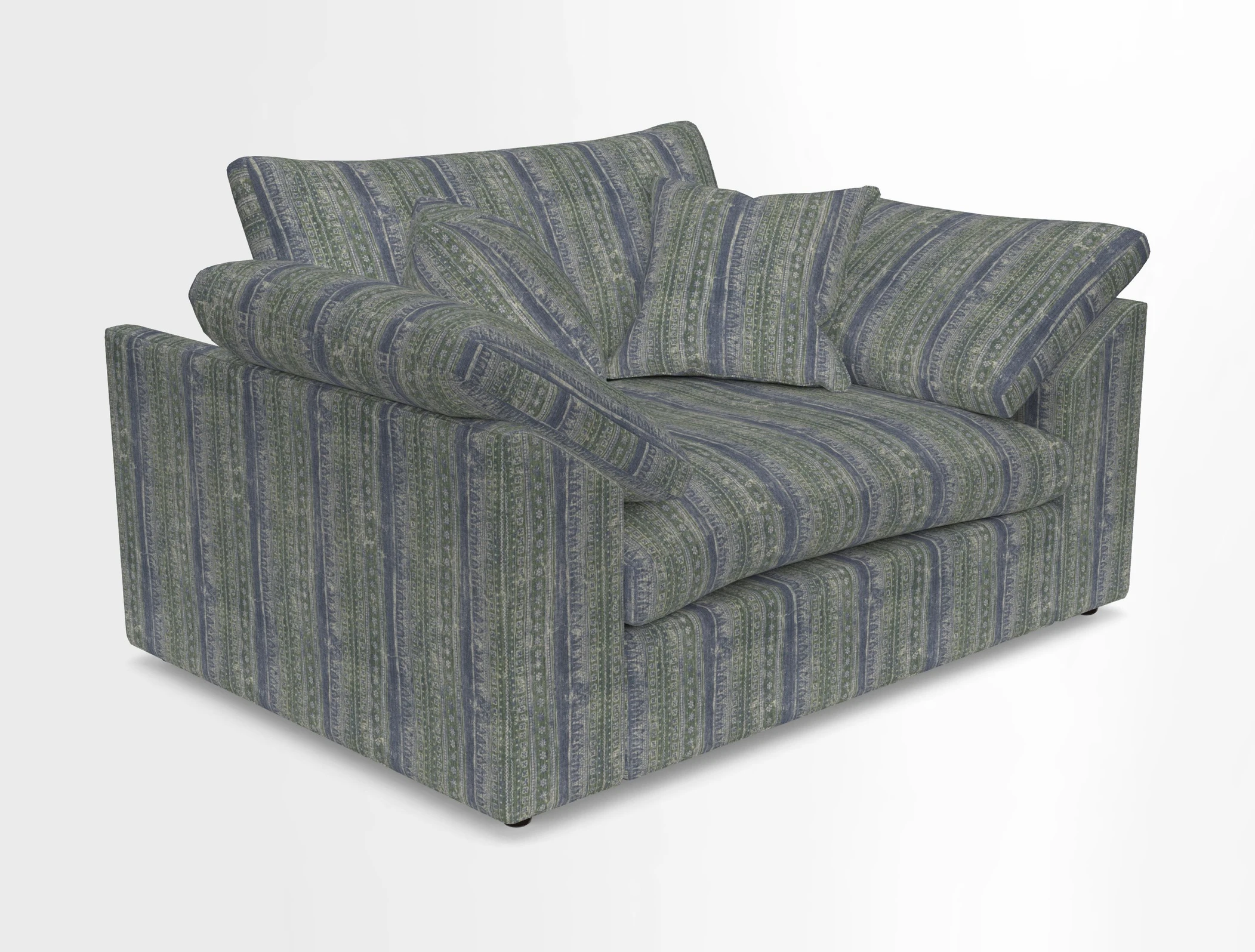 Big Softie Sloped Arm Snuggler in Two Tone Plain Biscuit