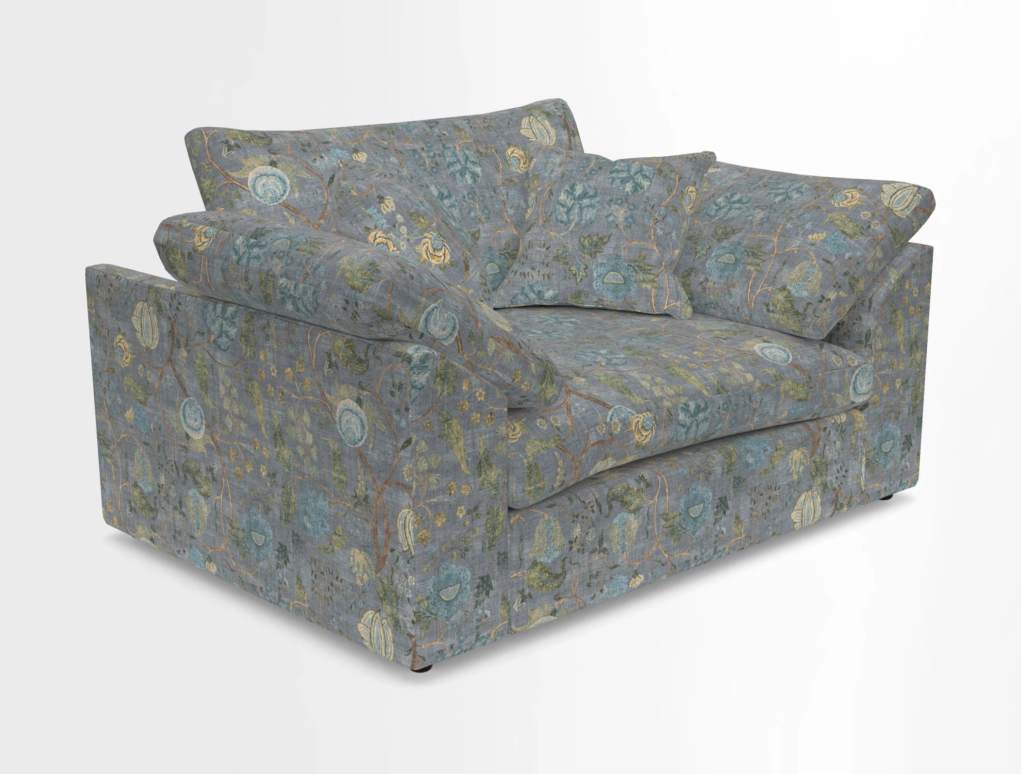 Big Softie Sloped Arm Snuggler in Two Tone Plain Biscuit
