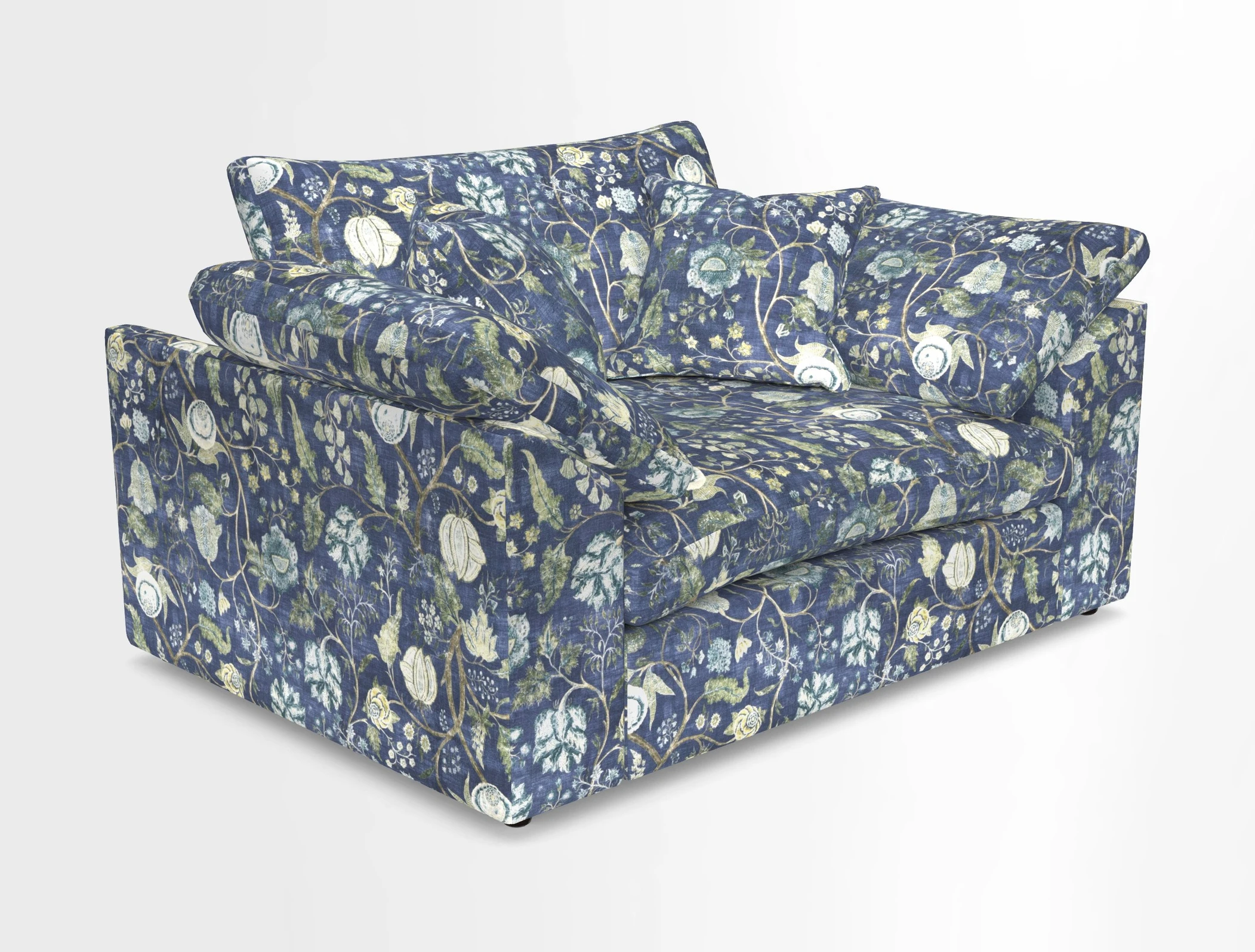 Big Softie Sloped Arm Snuggler in Two Tone Plain Biscuit