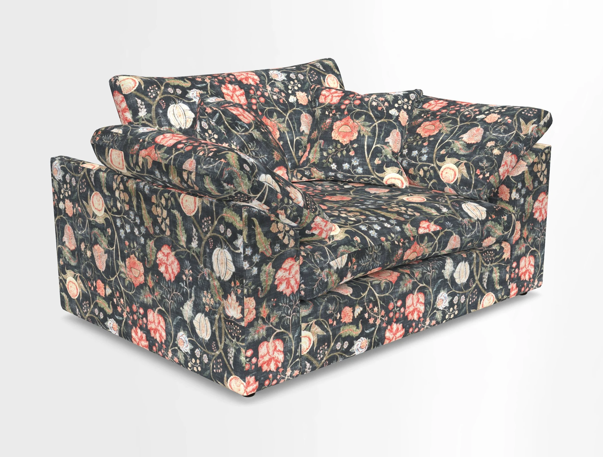 Big Softie Sloped Arm Snuggler in Two Tone Plain Biscuit