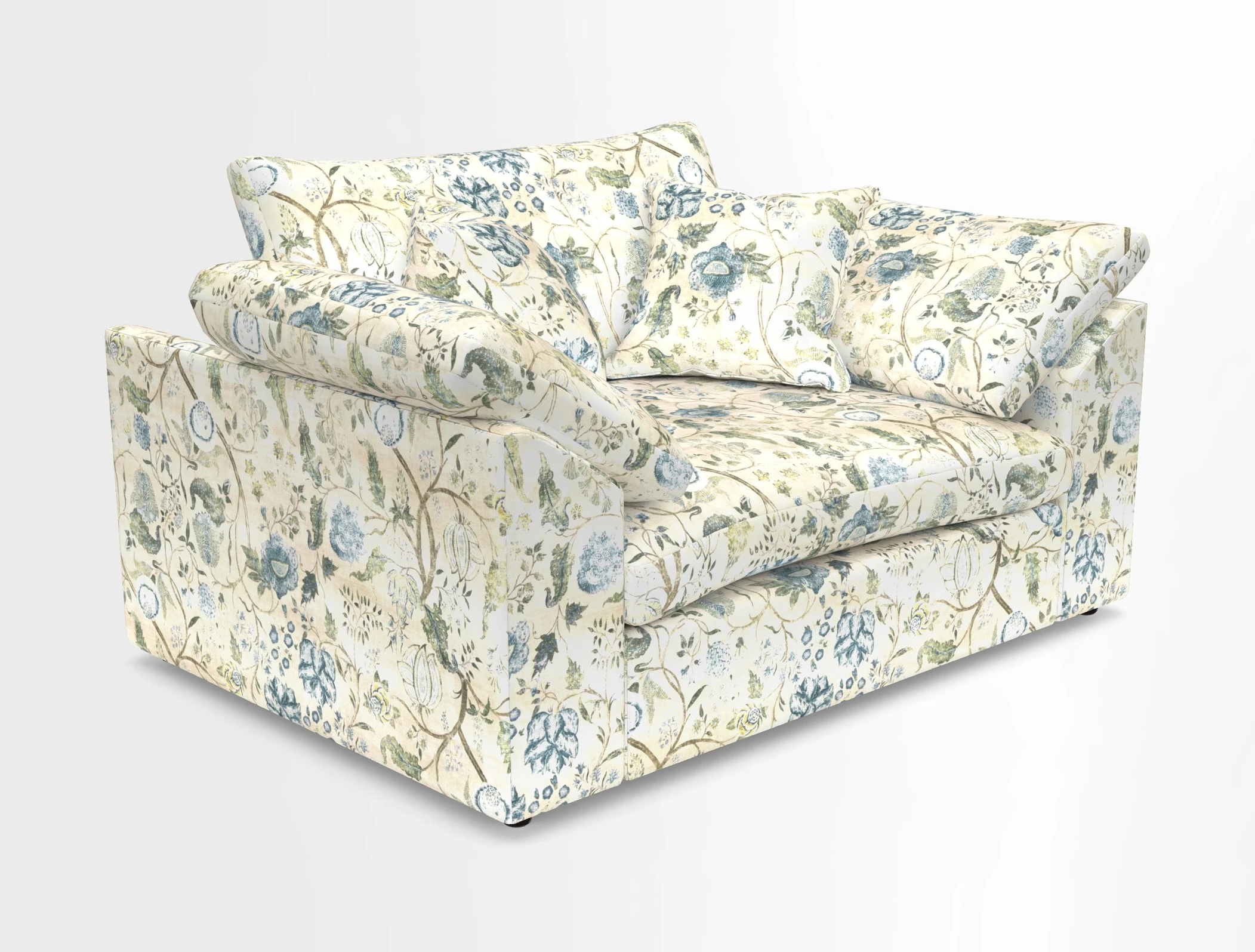 Big Softie Sloped Arm Snuggler in Two Tone Plain Biscuit