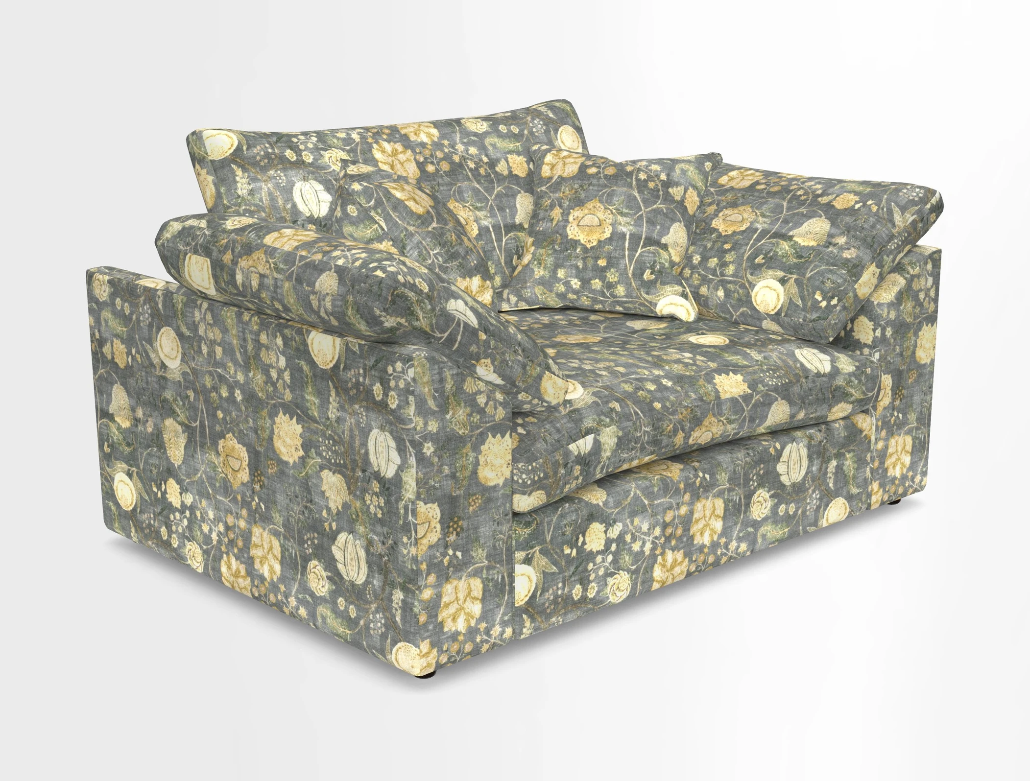 Big Softie Sloped Arm Snuggler in Two Tone Plain Biscuit