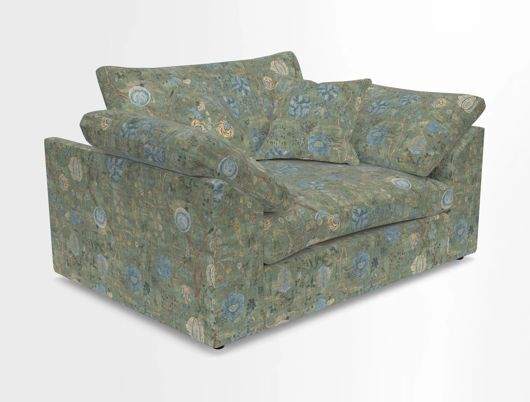 Big Softie Sloped Arm Snuggler in Two Tone Plain Biscuit