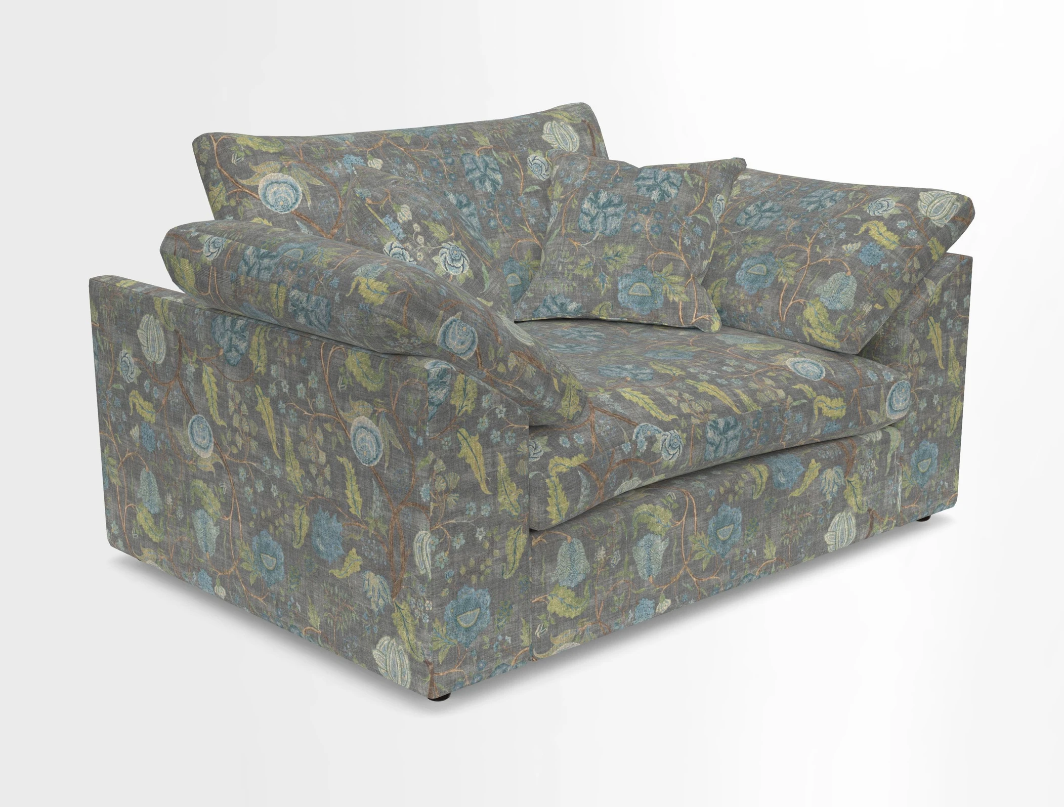 Big Softie Sloped Arm Snuggler in Two Tone Plain Biscuit