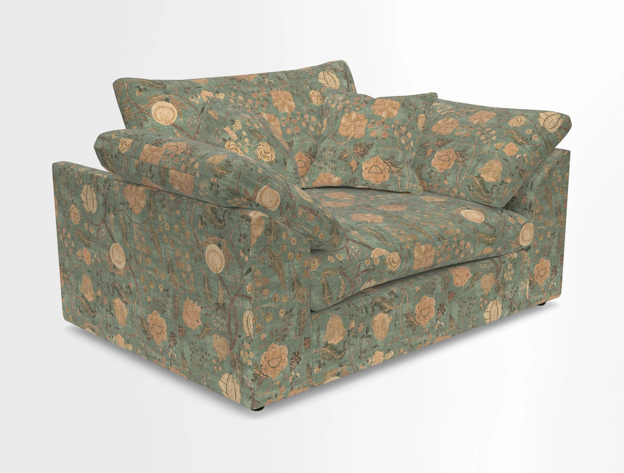 Big Softie Sloped Arm Snuggler in Two Tone Plain Biscuit