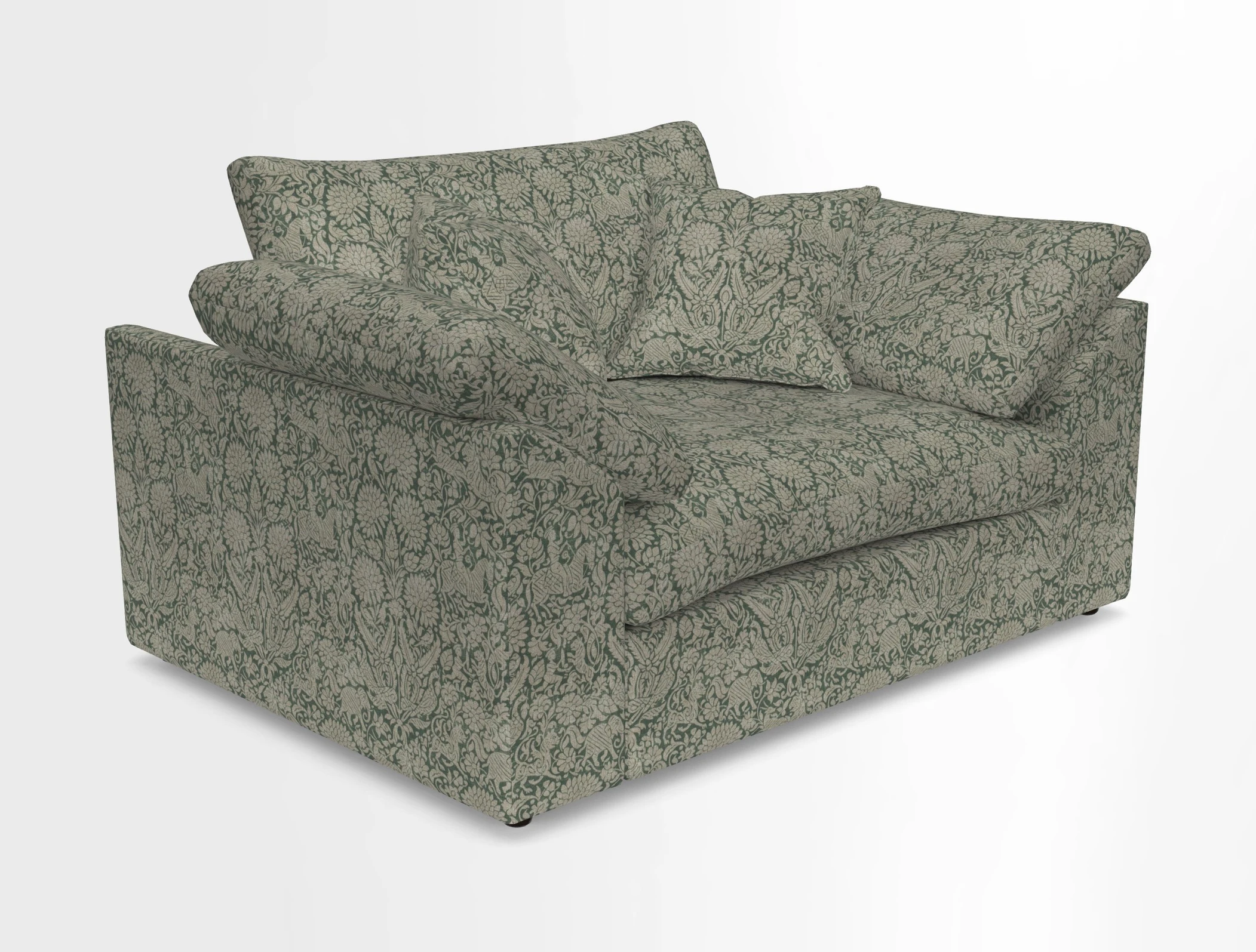 Big Softie Sloped Arm Snuggler in Two Tone Plain Biscuit