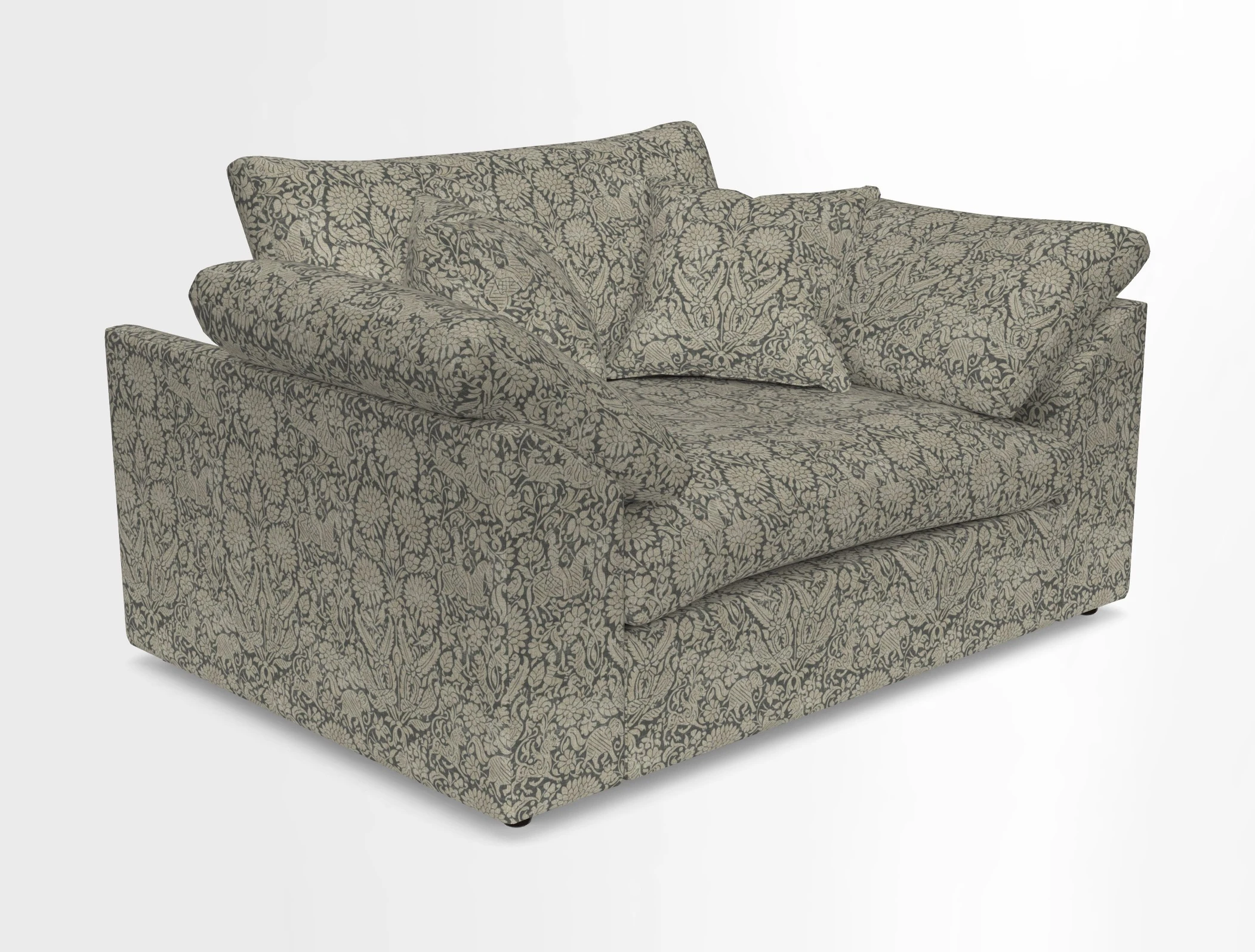 Big Softie Sloped Arm Snuggler in Two Tone Plain Biscuit