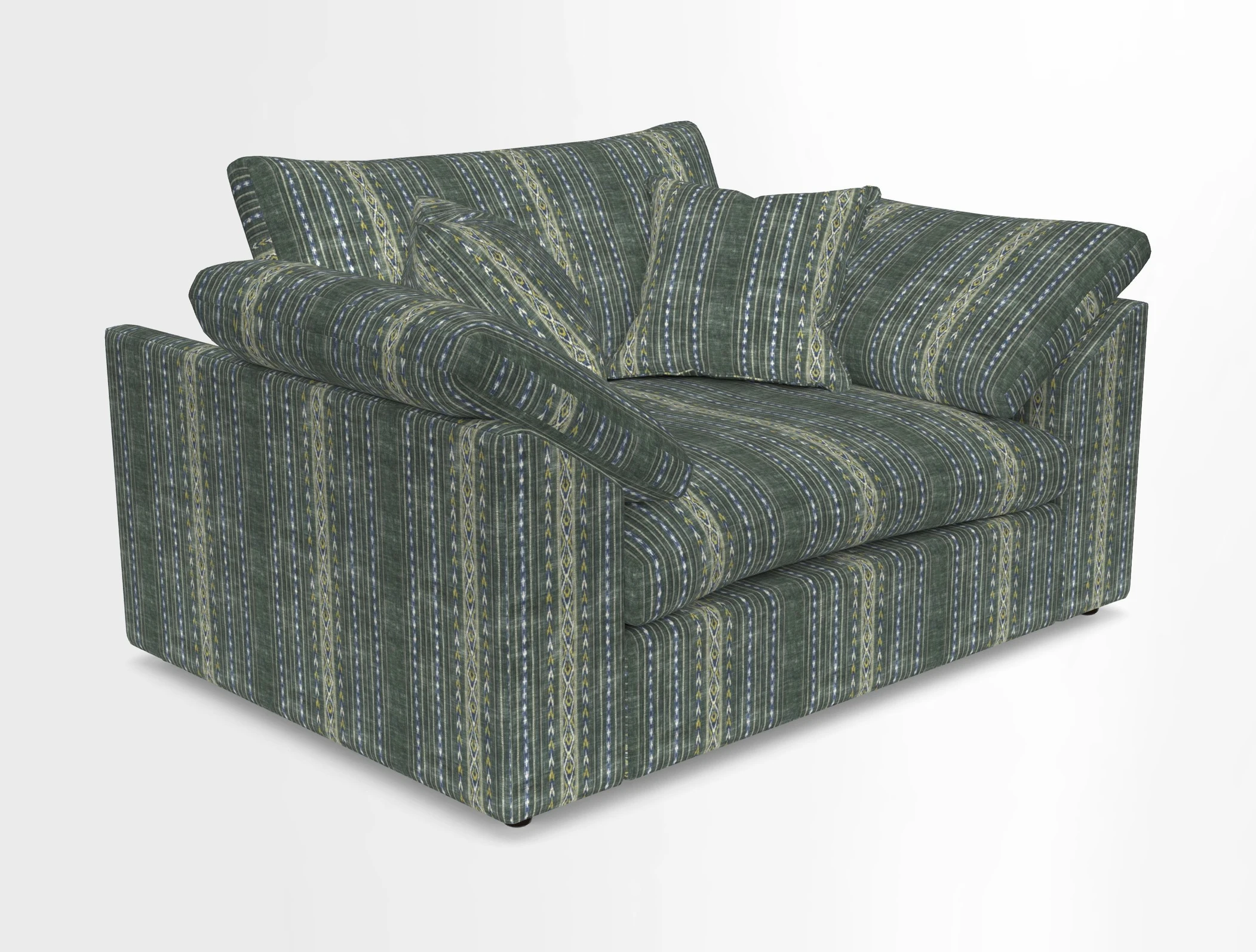 Big Softie Sloped Arm Snuggler in Two Tone Plain Biscuit