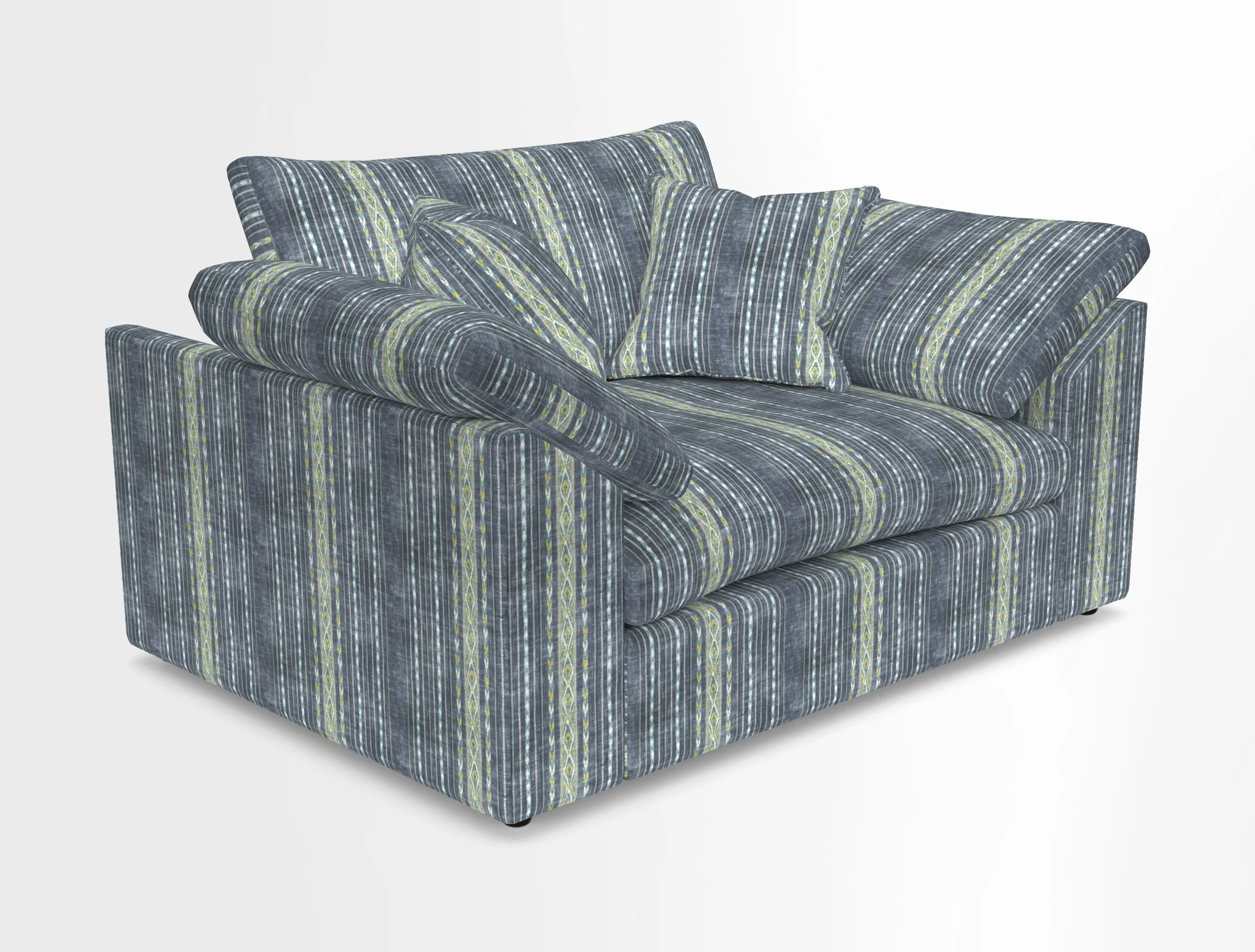 Big Softie Sloped Arm Snuggler in Two Tone Plain Biscuit