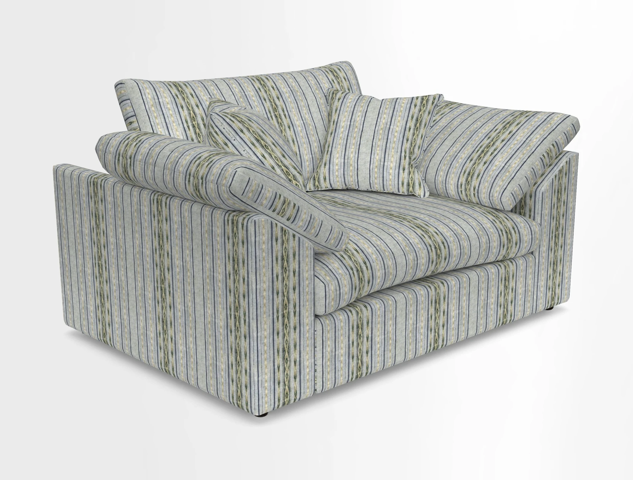 Big Softie Sloped Arm Snuggler in Two Tone Plain Biscuit