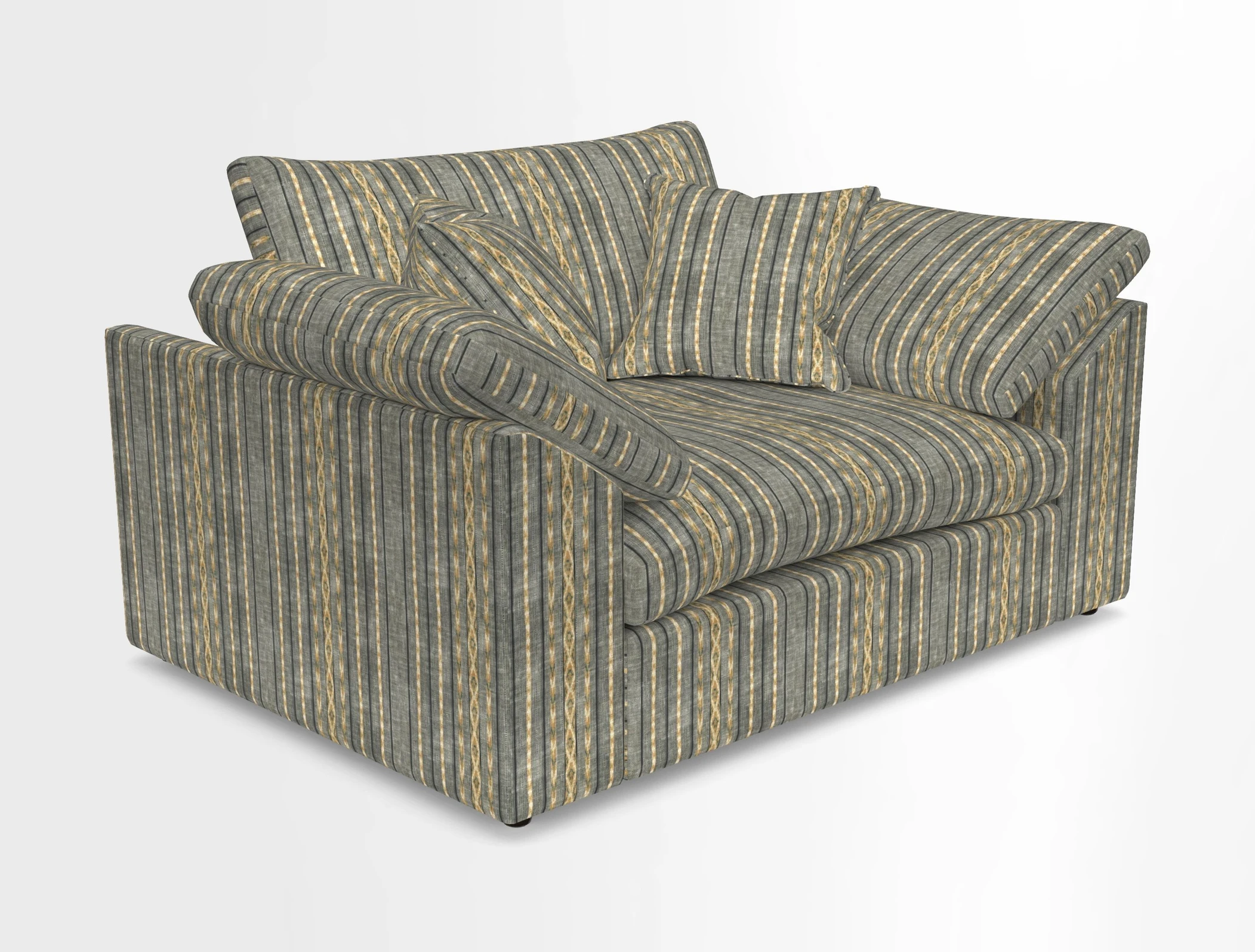 Big Softie Sloped Arm Snuggler in Two Tone Plain Biscuit