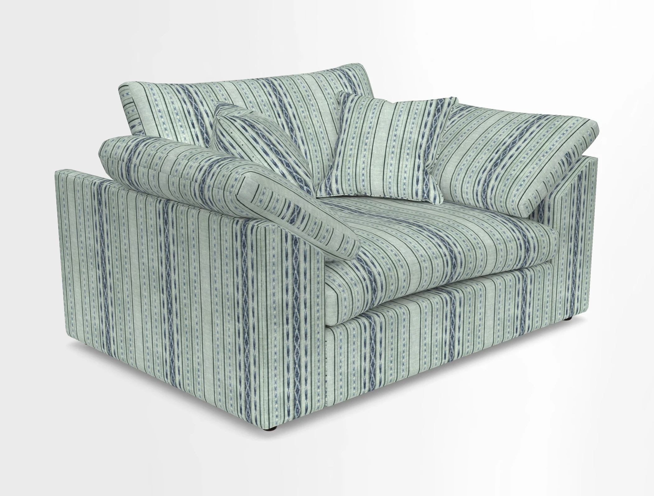 Big Softie Sloped Arm Snuggler in Two Tone Plain Biscuit