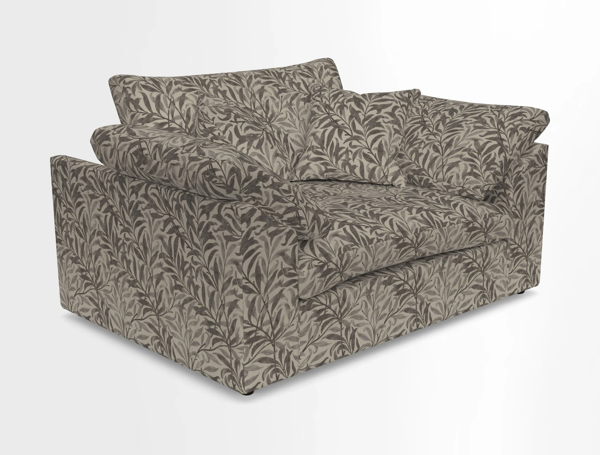 Big Softie Sloped Arm Snuggler in Two Tone Plain Biscuit