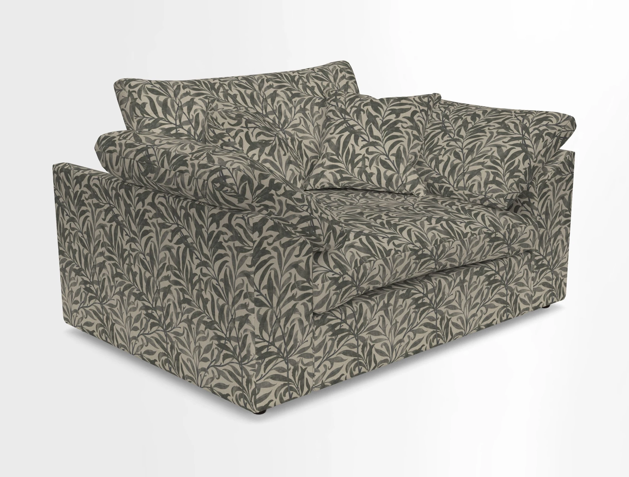 Big Softie Sloped Arm Snuggler in Two Tone Plain Biscuit