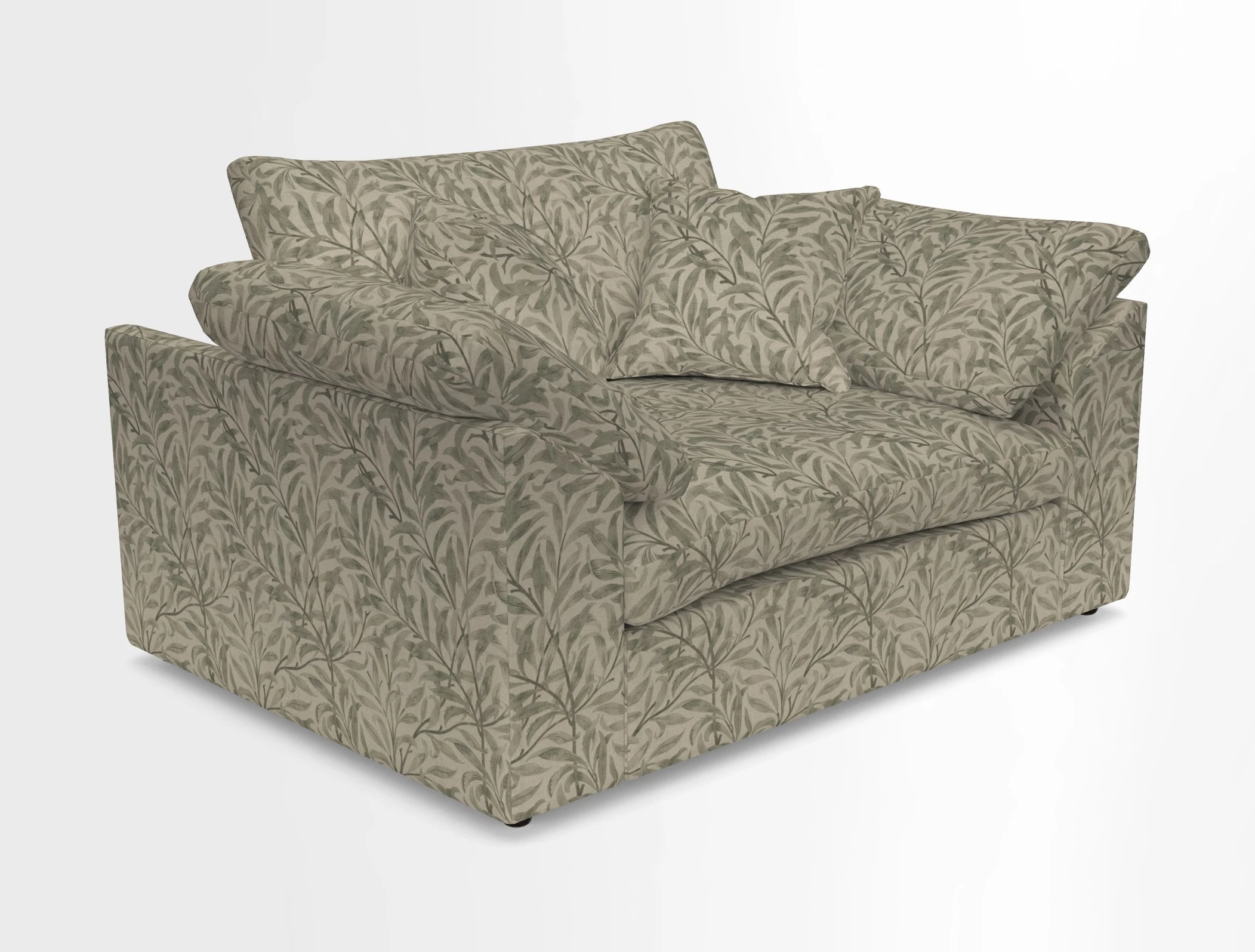 Big Softie Sloped Arm Snuggler in Two Tone Plain Biscuit