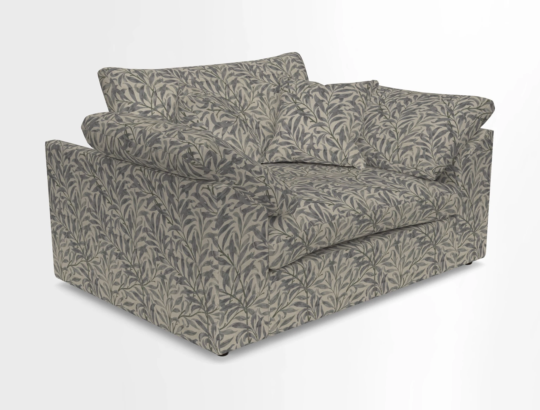 Big Softie Sloped Arm Snuggler in Two Tone Plain Biscuit