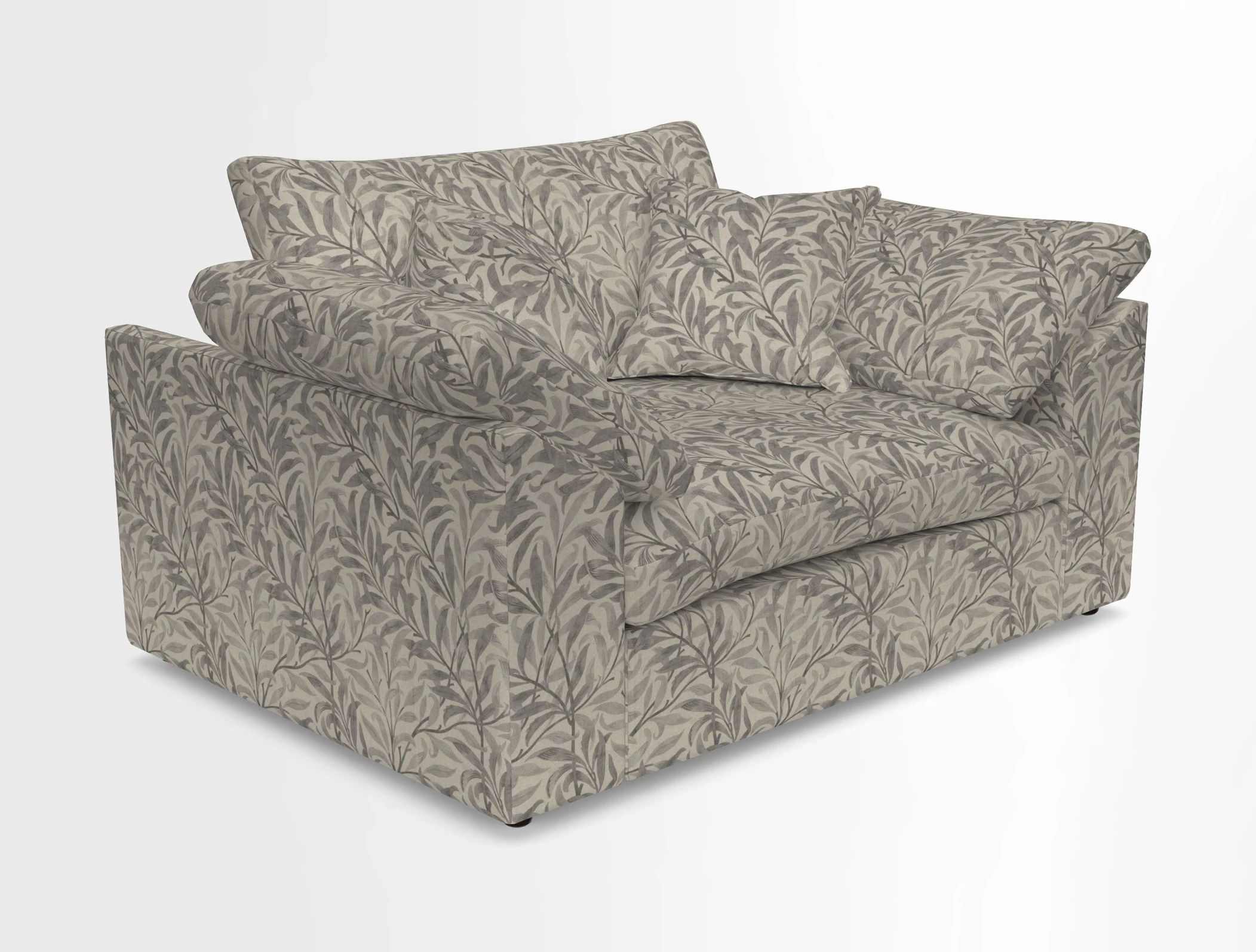 Big Softie Sloped Arm Snuggler in Two Tone Plain Biscuit