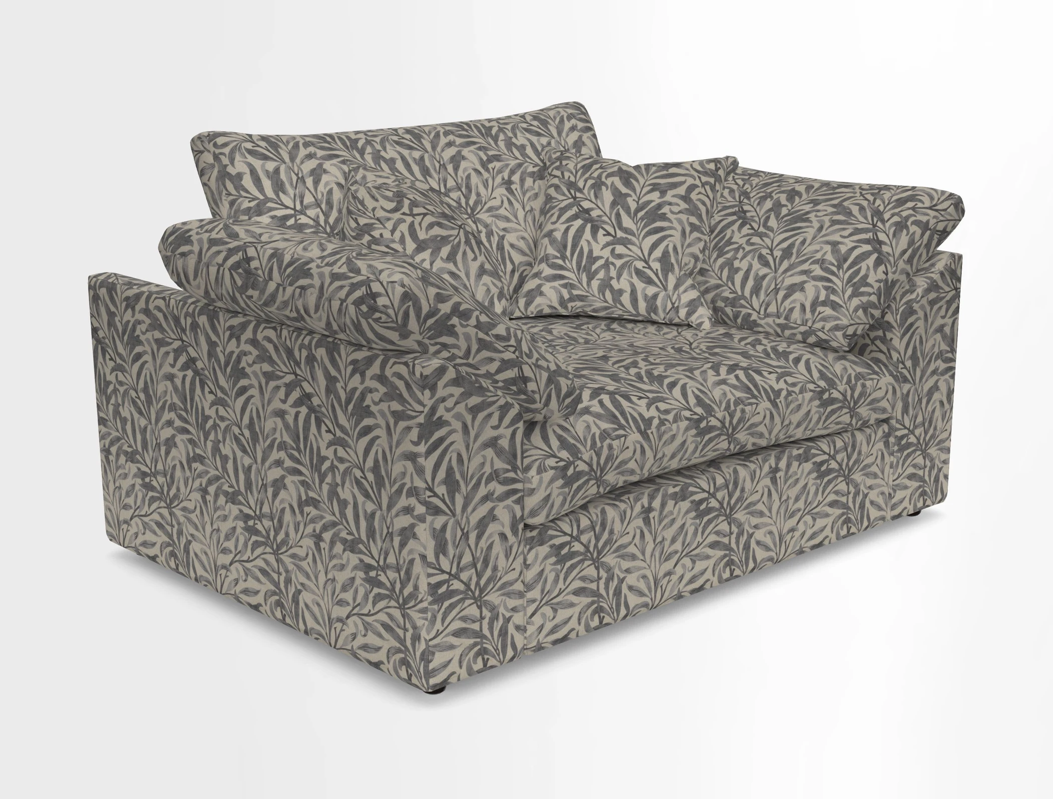 Big Softie Sloped Arm Snuggler in Two Tone Plain Biscuit