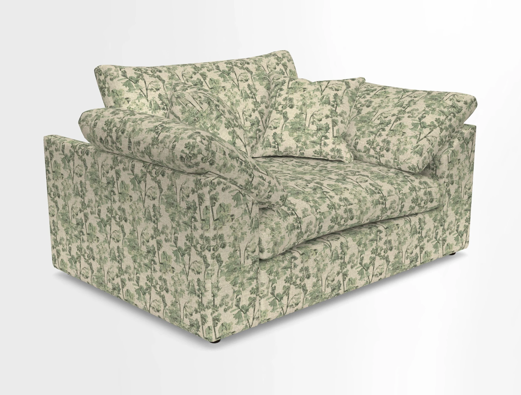 Big Softie Sloped Arm Snuggler in Two Tone Plain Biscuit