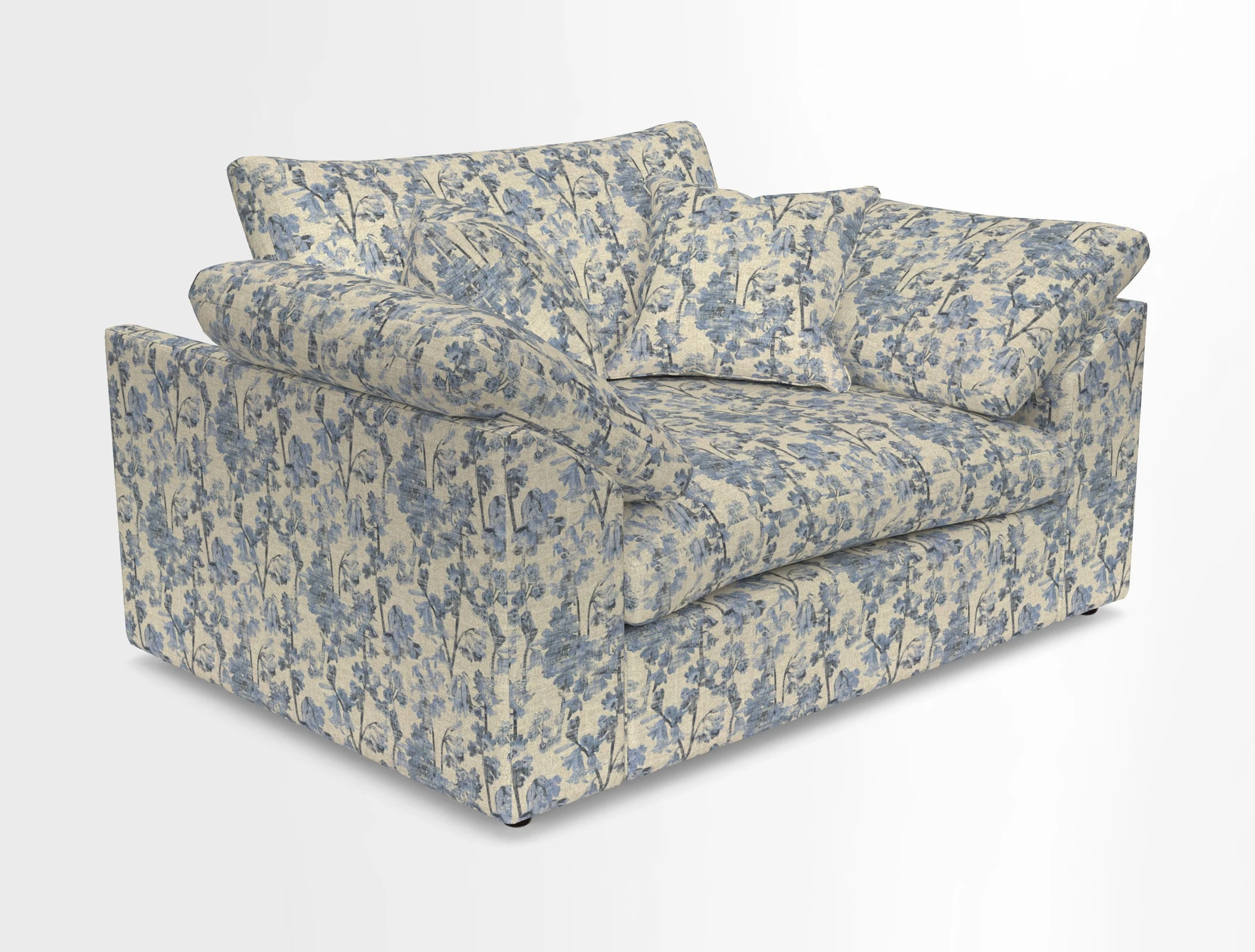Big Softie Sloped Arm Snuggler in Two Tone Plain Biscuit