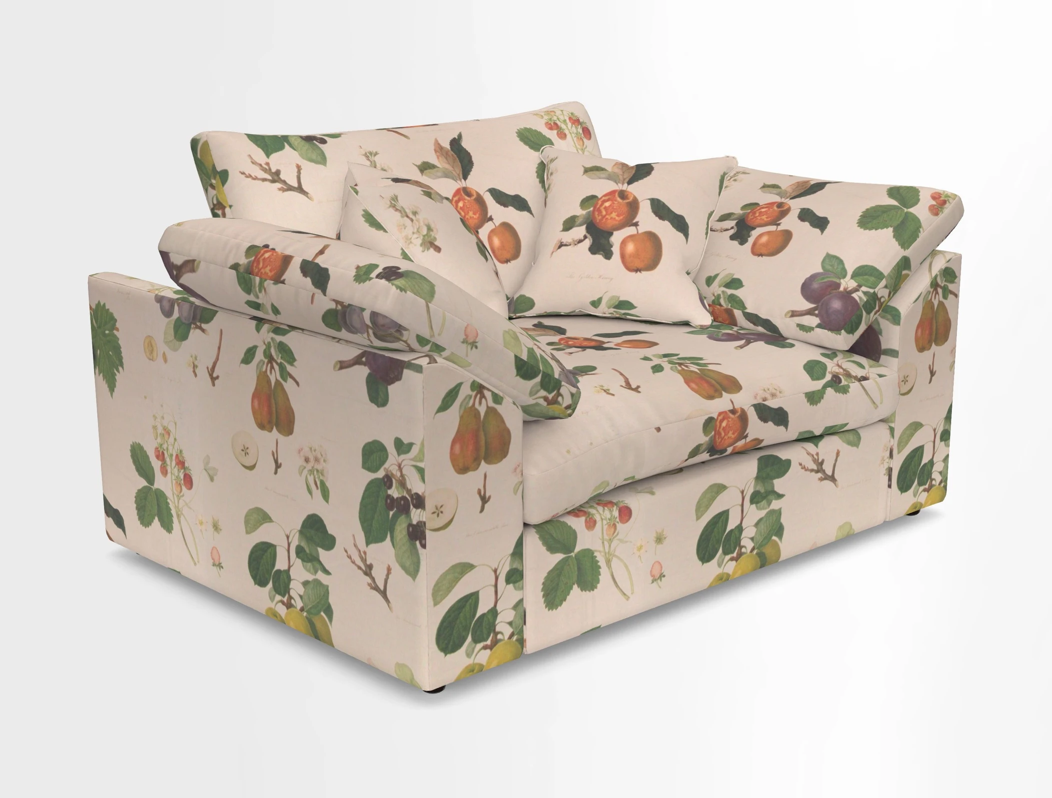 Big Softie Sloped Arm Snuggler in Two Tone Plain Biscuit