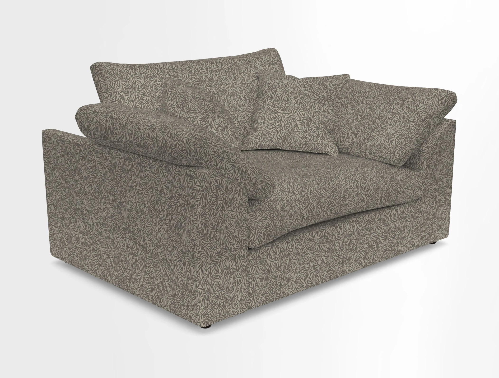 Big Softie Sloped Arm Snuggler in Two Tone Plain Biscuit