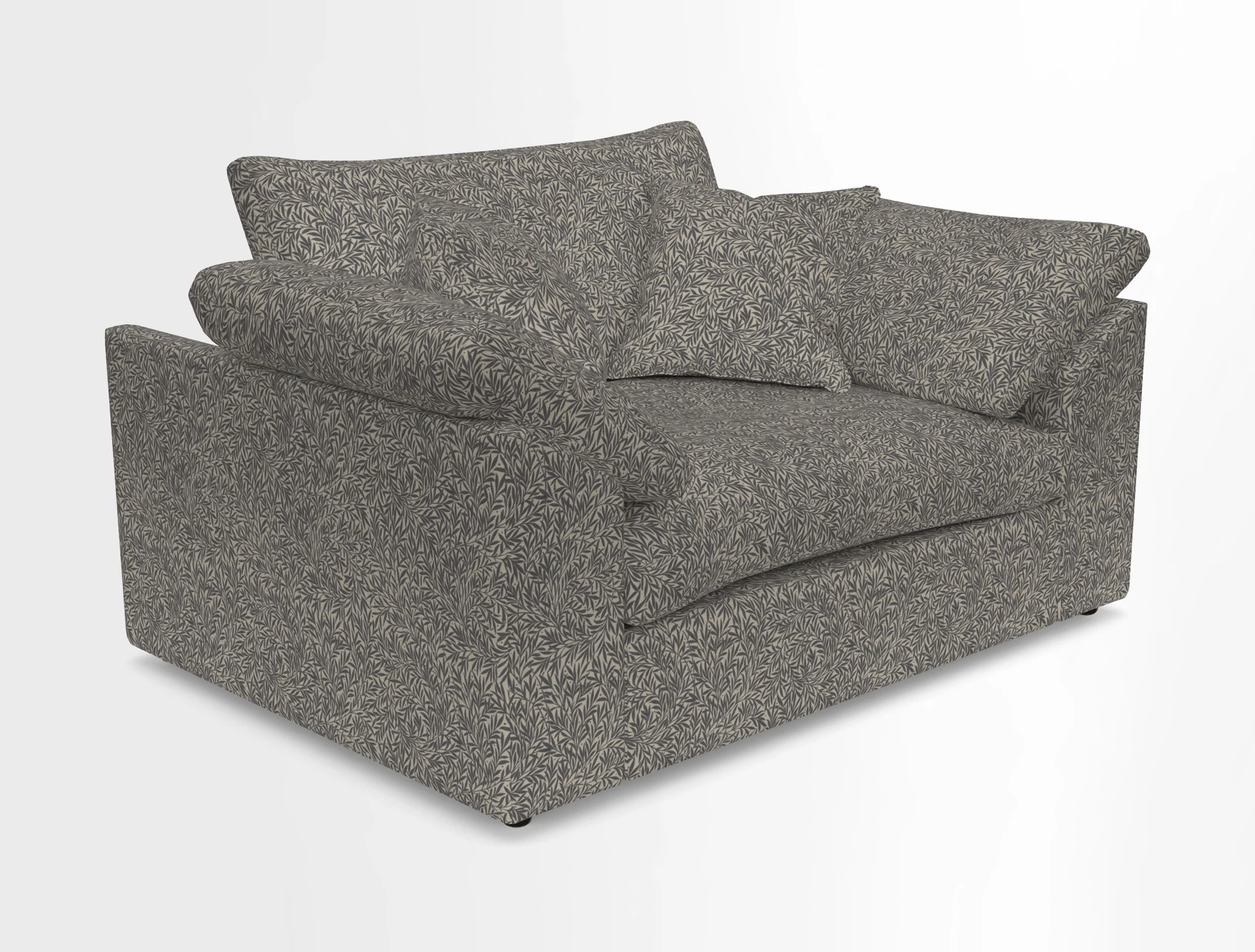 Big Softie Sloped Arm Snuggler in Two Tone Plain Biscuit
