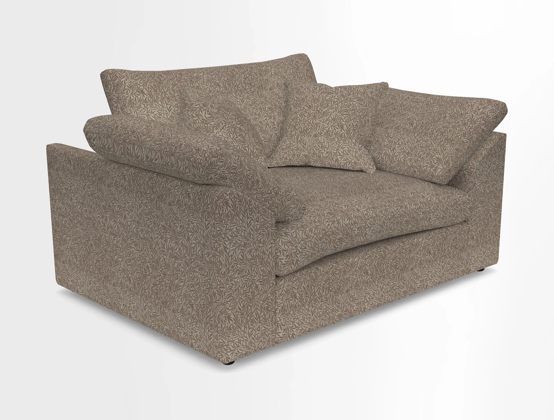 Big Softie Sloped Arm Snuggler in Two Tone Plain Biscuit