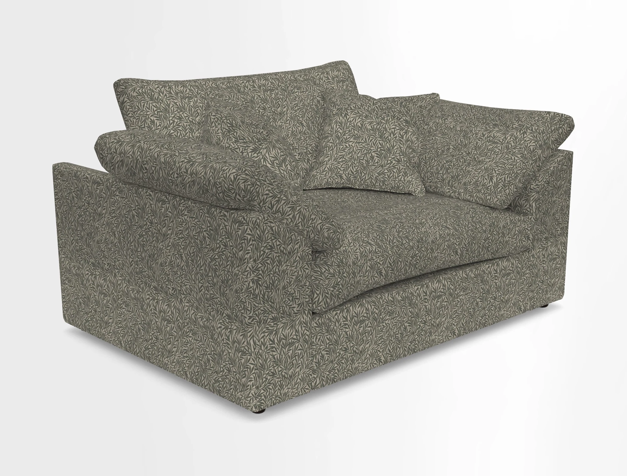 Big Softie Sloped Arm Snuggler in Two Tone Plain Biscuit
