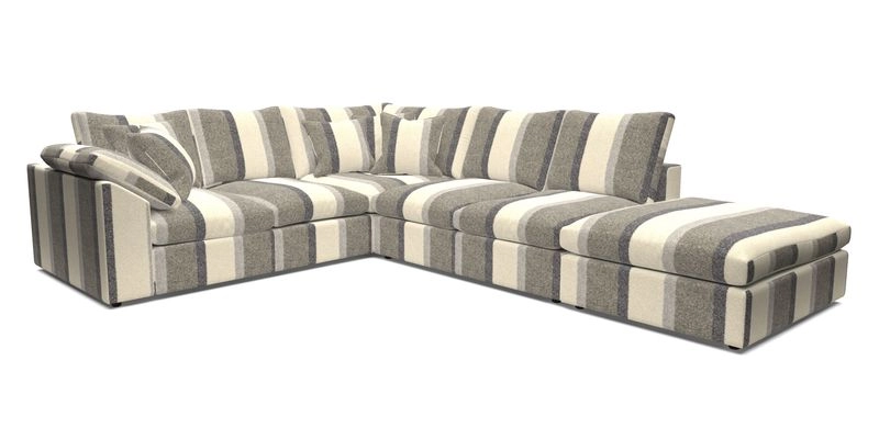 Big Softie Sloped Arm Large Corner Group LHF in Sahara Chalk