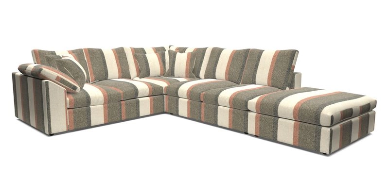 Big Softie Sloped Arm Large Corner Group LHF in Sahara Chalk
