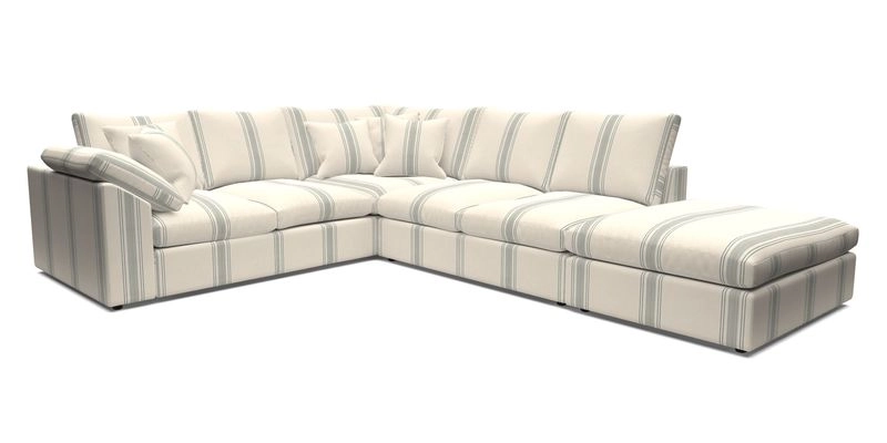 Big Softie Sloped Arm Large Corner Group LHF in Sahara Chalk