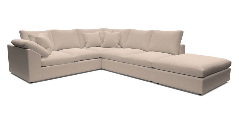 Big Softie Sloped Arm Large Corner Group LHF in Sahara Chalk