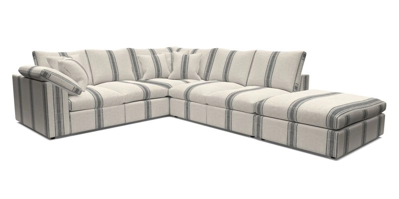 Big Softie Sloped Arm Large Corner Group LHF in Sahara Chalk