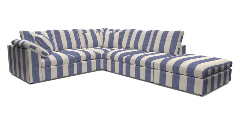 Big Softie Sloped Arm Large Corner Group LHF in Sahara Chalk