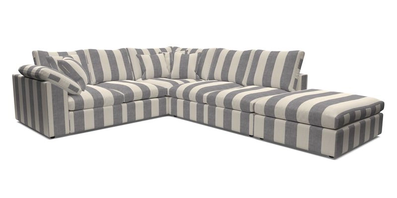 Big Softie Sloped Arm Large Corner Group LHF in Sahara Chalk