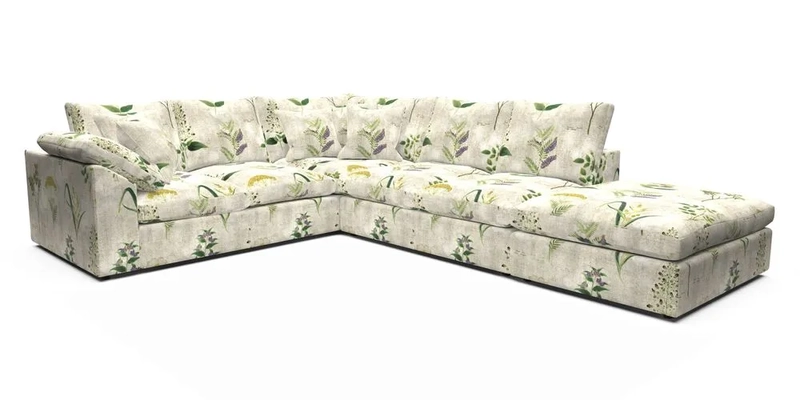 Big Softie Sloped Arm Large Corner Group LHF in Sahara Chalk