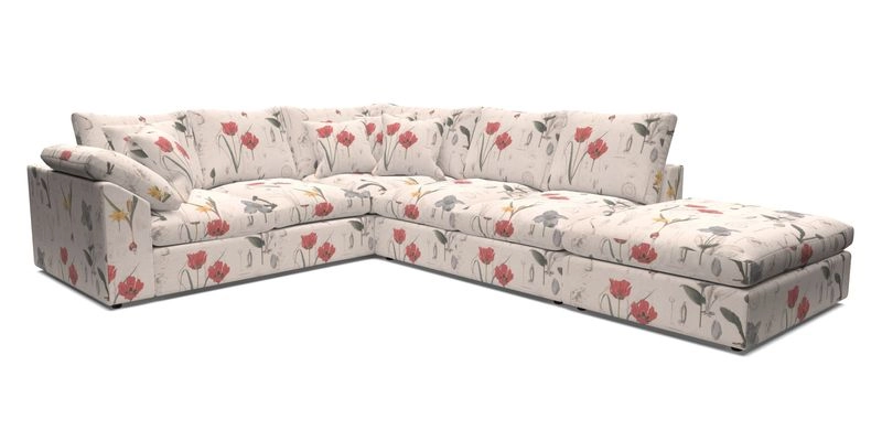 Big Softie Sloped Arm Large Corner Group LHF in Sahara Chalk