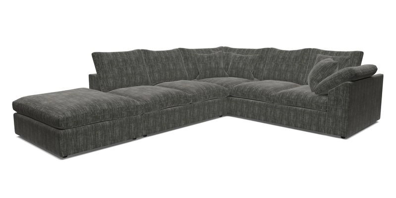 Big Softie Sloped Arm Large Corner Group RHF in Sahara Chalk